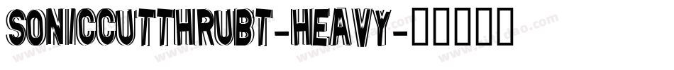 SonicCutThruBT-Heavy字体转换