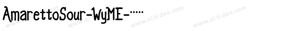 AmarettoSour-WyME字体转换
