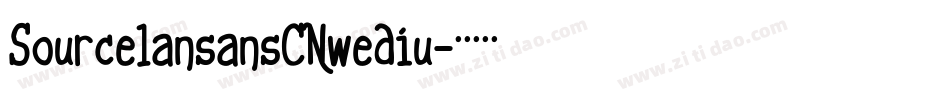 SourcelansansCNwediu字体转换