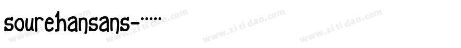 sourehansans字体转换