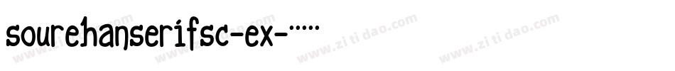 sourehanserifsc-ex字体转换