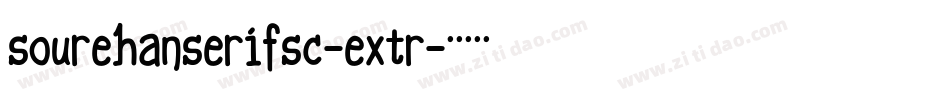 sourehanserifsc-extr字体转换