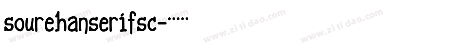 sourehanserifsc字体转换