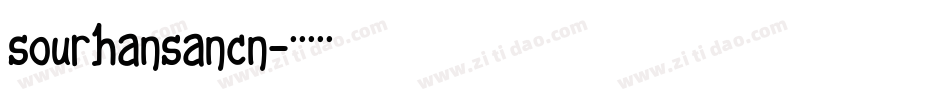 sourhansancn字体转换