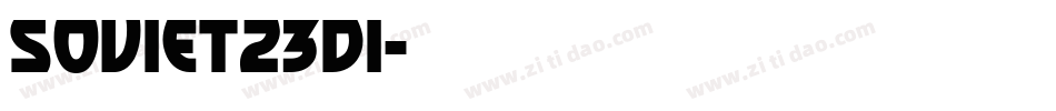 Soviet23Di字体转换