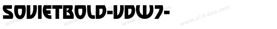 SovietBold-vDw7字体转换