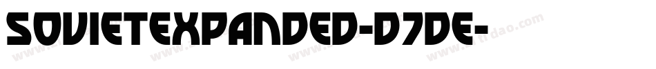 SovietExpanded-d7DE字体转换