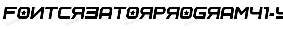 FontcreatorProgram41-ypge字体转换