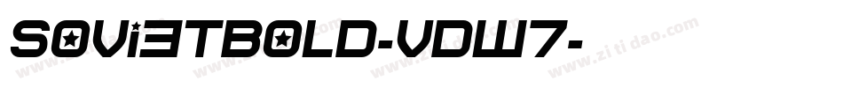 SovietBold-vDw7字体转换