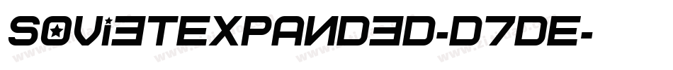 SovietExpanded-d7DE字体转换