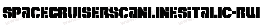 SpaceCruiserScanlinesItalic-RWoM字体转换 SpaceCruiserScanlinesItalic-RWoM字体转换