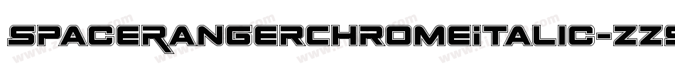 SpaceRangerChromeItalic-zz9l字体转换