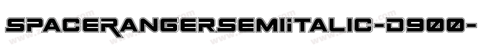 SpaceRangerSemiItalic-D900字体转换 SpaceRangerSemiItalic-D900字体转换