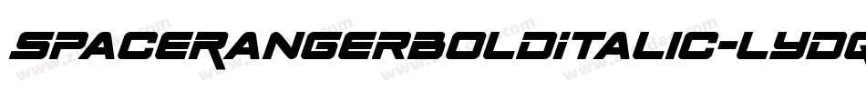 SpaceRangerBoldItalic-lydq字体转换