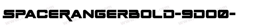 SpaceRangerBold-9Do0字体转换