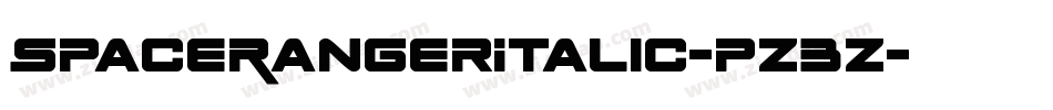 SpaceRangerItalic-pz3Z字体转换