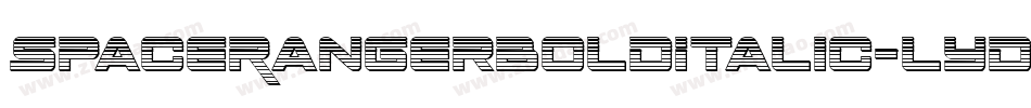 SpaceRangerBoldItalic-lydq字体转换