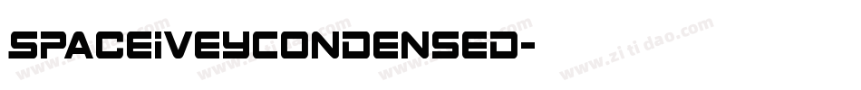 SpaceIveyCondensed字体转换