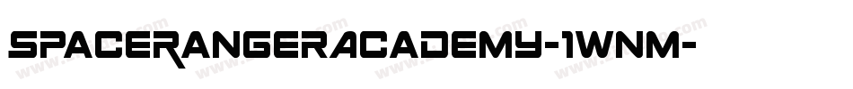 SpaceRangerAcademy-1WnM字体转换