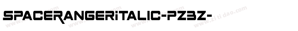 SpaceRangerItalic-pz3Z字体转换