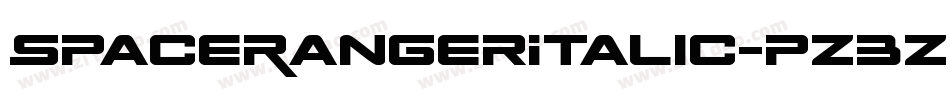 SpaceRangerItalic-pz3Z字体转换