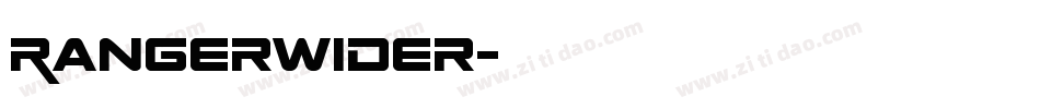 RangerWider字体转换
