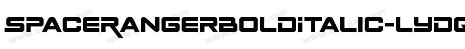 SpaceRangerBoldItalic-lydq字体转换