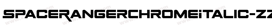 SpaceRangerChromeItalic-zz9l字体转换