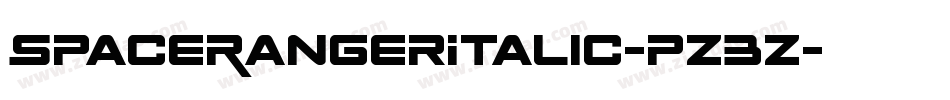 SpaceRangerItalic-pz3Z字体转换
