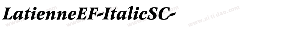 LatienneEF-ItalicSC字体转换