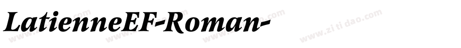LatienneEF-Roman字体转换