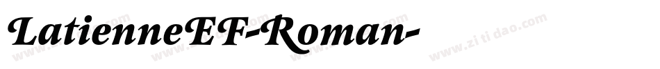 LatienneEF-Roman字体转换