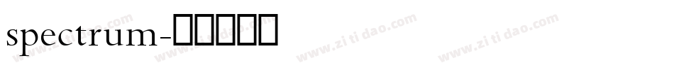 spectrum字体转换