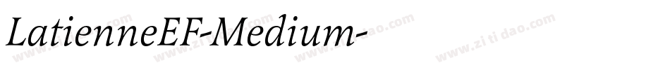 LatienneEF-Medium字体转换