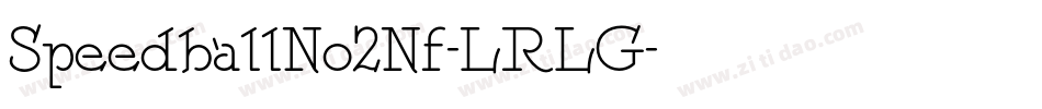 SpeedballNo2Nf-LRLG字体转换
