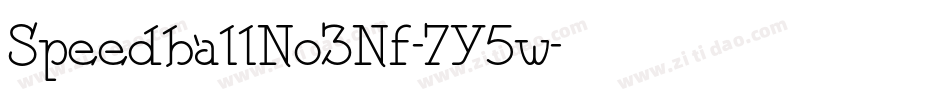 SpeedballNo3Nf-7Y5w字体转换