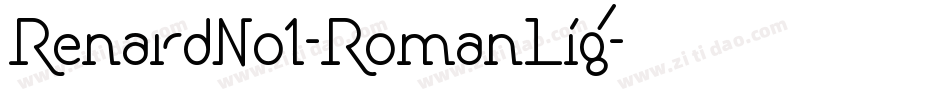 RenardNo1-RomanLig字体转换