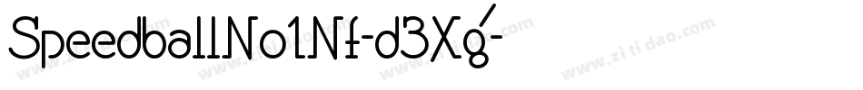 SpeedballNo1Nf-d3Xg字体转换