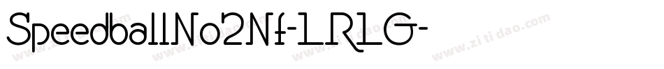 SpeedballNo2Nf-LRLG字体转换