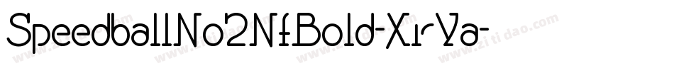 SpeedballNo2NfBold-XrYa字体转换