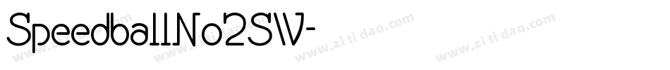 SpeedballNo2SW字体转换