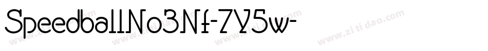 SpeedballNo3Nf-7Y5w字体转换