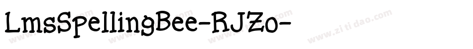 LmsSpellingBee-RJZo字体转换