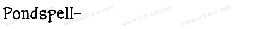 Pondspell字体转换