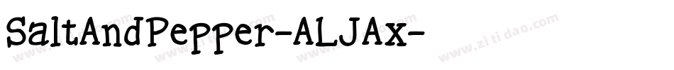 SaltAndPepper-ALJAx字体转换