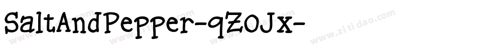 SaltAndPepper-qZ0Jx字体转换