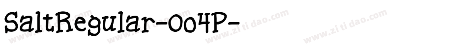 SaltRegular-0o4P字体转换