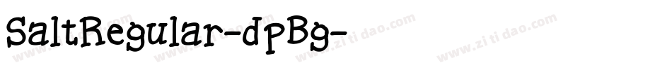 SaltRegular-dpBg字体转换