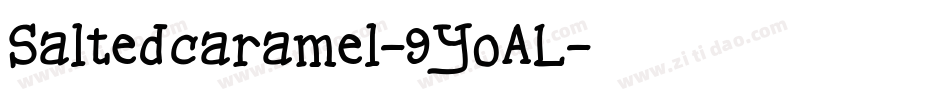 Saltedcaramel-9YoAL字体转换
