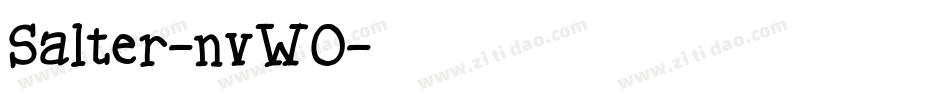 Salter-nvWO字体转换